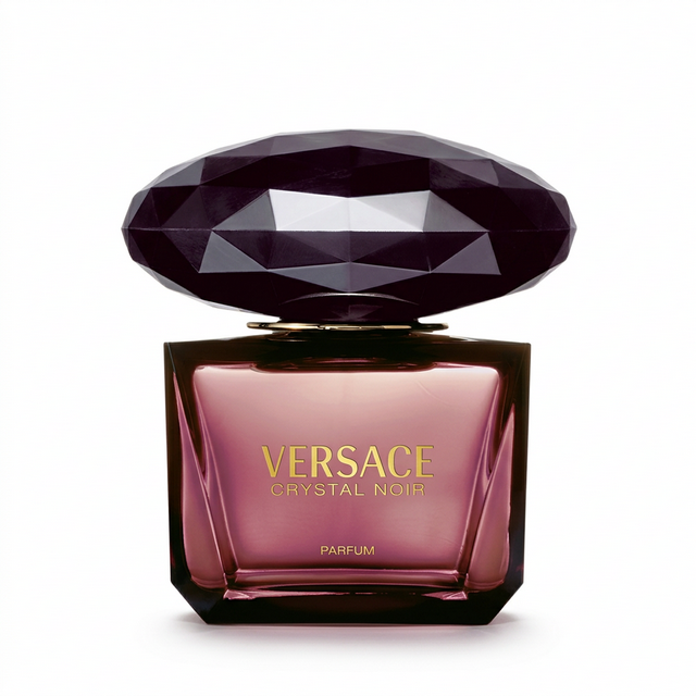 Versace Crystal Noir Parfum 90 ml - Frasco principal con caja