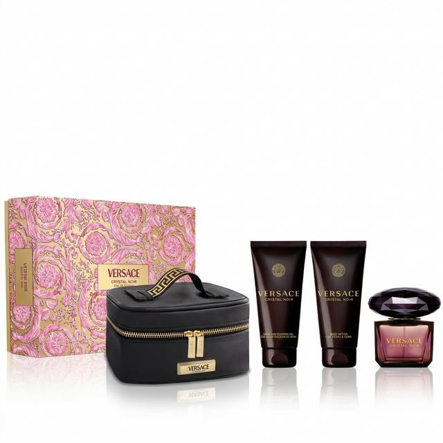 Versace Crystal Noir Gift Set - Set completo con caja